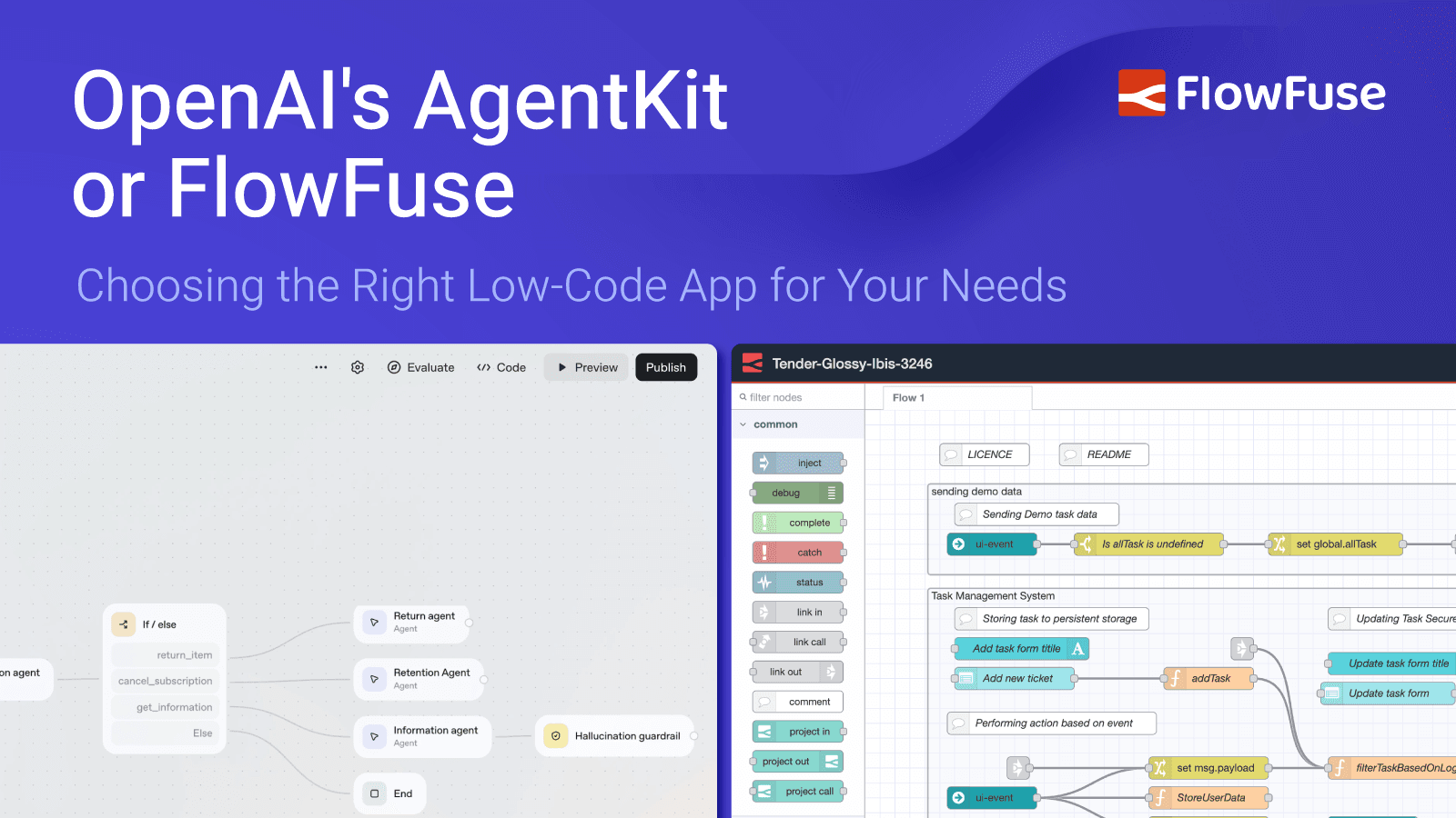 Image representing OpenAI's AgentKit or FlowFuse: Choosing the Right Low-Code App for Your Needs