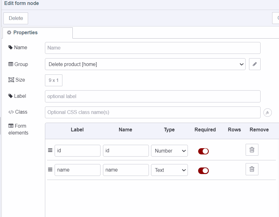 Deleting product data to the database "Deleting product data to the database"
